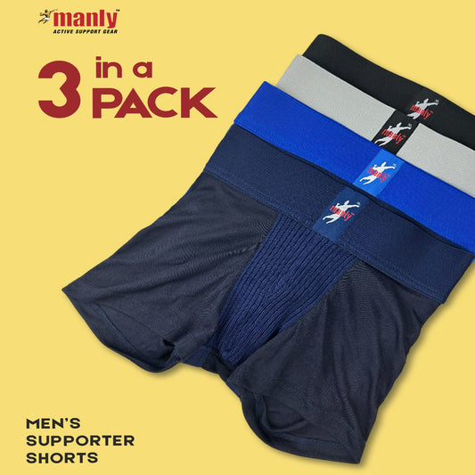 3 Pack Supporter with Shorts